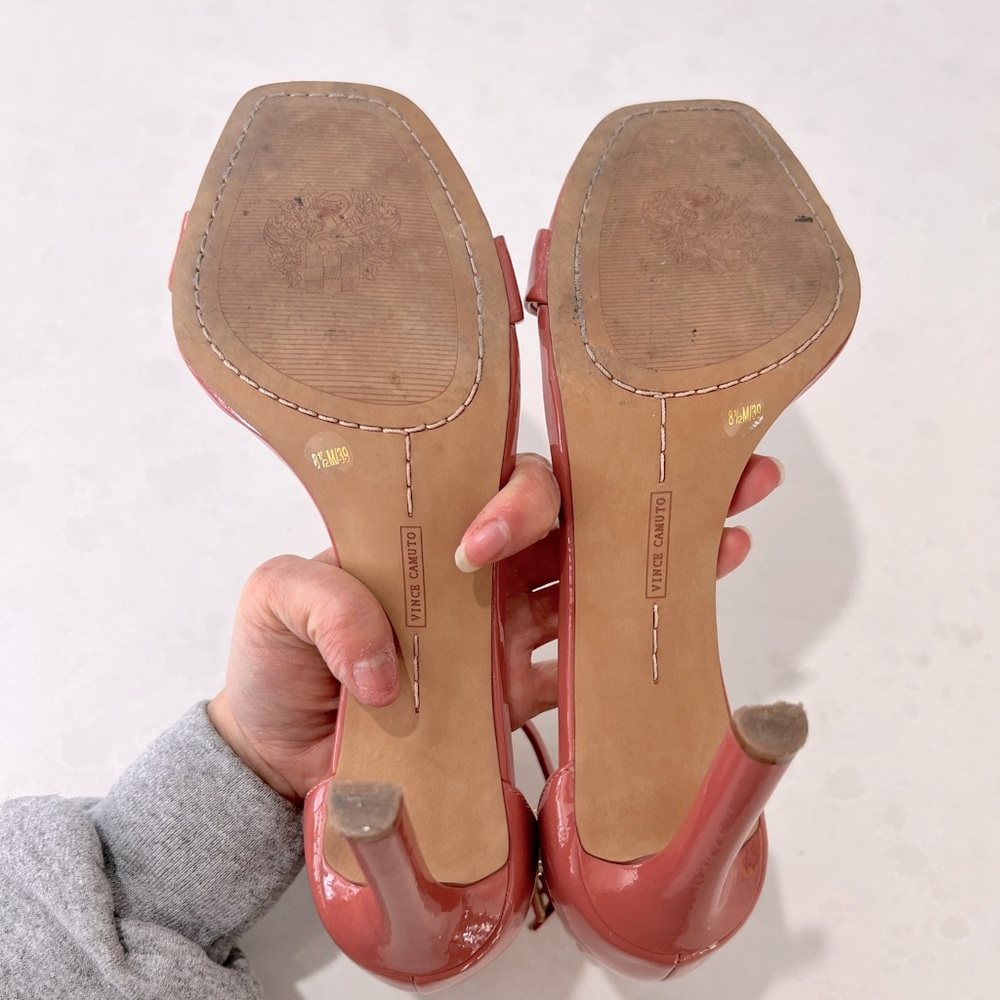 Vince Camuto Pink Patent Leather Heels - Picture 5 of 10